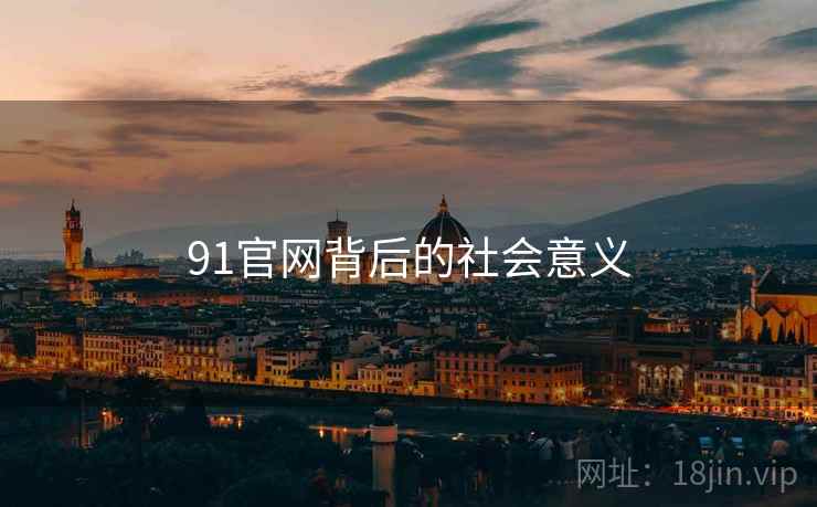 91官网背后的社会意义