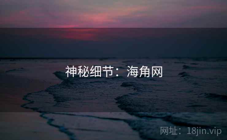 神秘细节:海角网