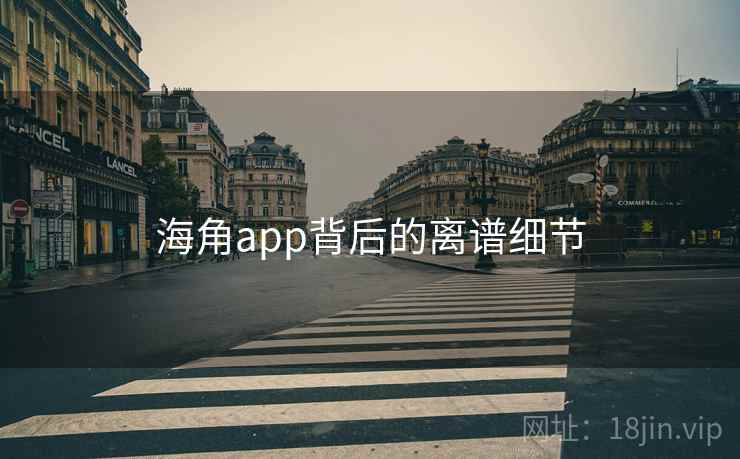 海角app背后的离谱细节