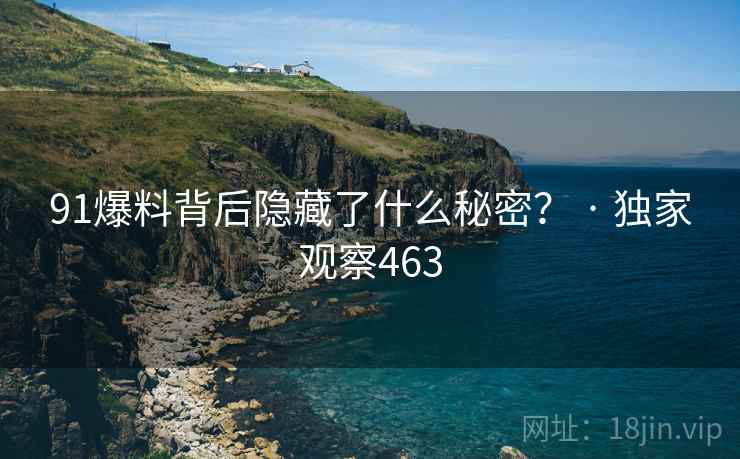91爆料背后隐藏了什么秘密? · 独家观察463