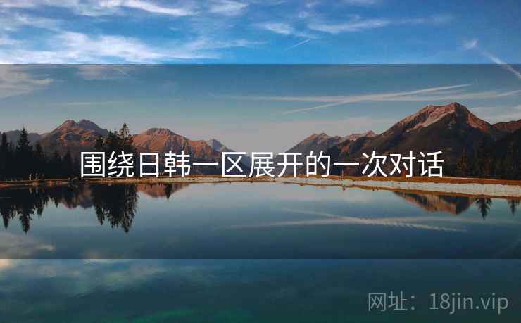 围绕日韩一区展开的一次对话