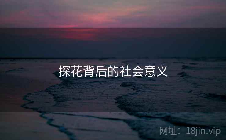 探花背后的社会意义