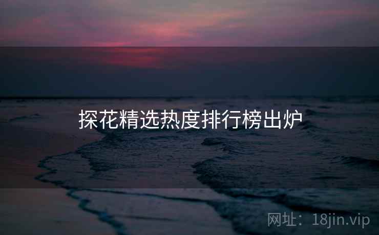 探花精选热度排行榜出炉