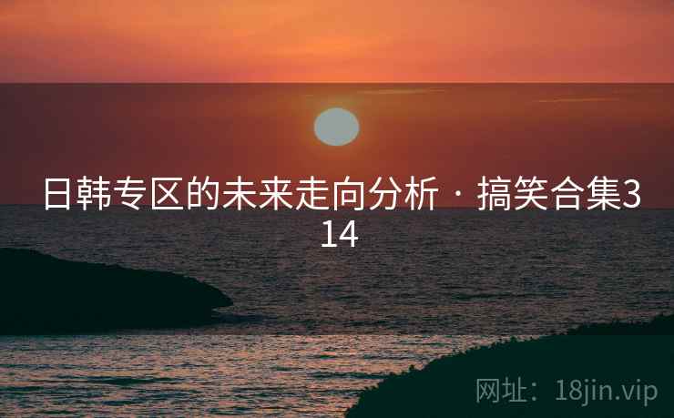 日韩专区的未来走向分析 · 搞笑合集314