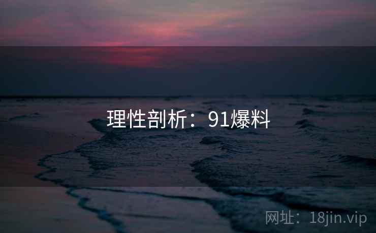 理性剖析：91爆料