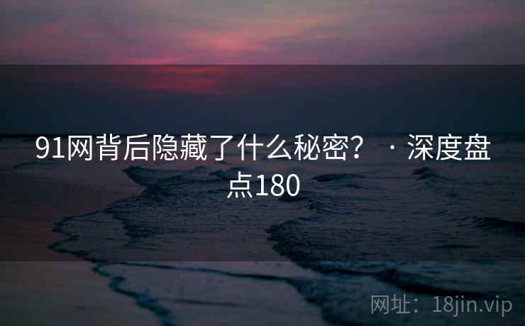 91网背后隐藏了什么秘密? · 深度盘点180