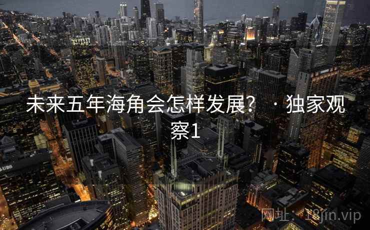 未来五年海角会怎样发展？ · 独家观察1